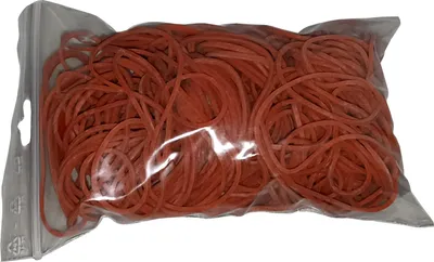 Produktbild von 100 g Gummiringe rot 50 mm Ø 1,5 x 1,5 mm breit