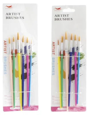 Produktbild von Pinsel auf Blisterkarte 6 Stück