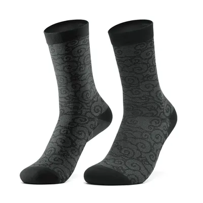 Image de ROCKBROS Road-to-Sky 1 paire de chaussettes de cyclisme respirantes Chaussettes de cyclisme Outdoor M Noir