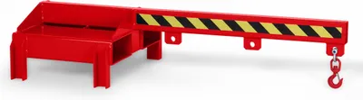 Produktbild von RR Industrietechnik Lastarm Typ RLA-DST bis zu 1000kg Tragkraft für Deichselstapler RAL 3000 Feuerrot