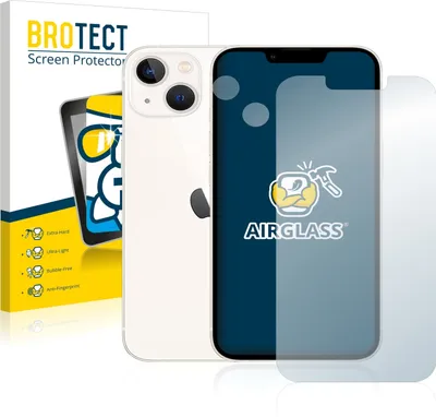Produktbild von BROTECT Schutzglas für Apple iPhone 13 (Display+Kamera) Schutzfolie Panzer Folie Glas Display Schutz klar