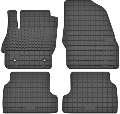 Image de Tapis de sol en caoutchouc pour Ford Focus MK2 2004-2011 (break/berline/hayon) – 4 pièces, noirs, sur mesure