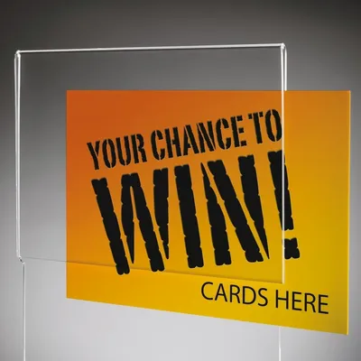 Image de SIGEL VA152 Boîte promotionnelle / boîte à dons / boîte à tickets avec compartiment supplémentaire et panneau d'insertion pour A5, acrylique, 21 x 21 x 36,8 cm