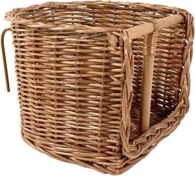 Image de Panier de vélo pour poupées - petit siège en osier pour poupées et animaux en peluche