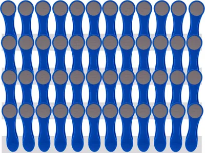 Produktbild von trendfinding 48 Wäscheklammern mit Edelstahlfedern und Softgrip Blau-Grau