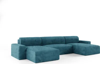 Produktbild von KEF  Ecksofa Ohio – U-Form – 405x70x185 cm – Liegefläche 140x340 cm – Rollsystem zur Ausklappung – Mit Schlaffunktion – Mit Bettkasten Tillia 75