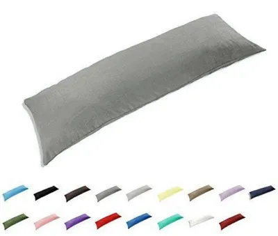 Obrázok produktu pre Poťah na vankúš pre anatomický vankúš, 51x150 cm, tmavosivý, 100% bavlna, 300 TC