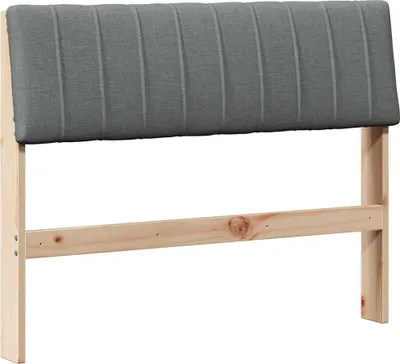 Produktbild von vidaXL Gepolstertes Kopfteil Dunkelgrau 100 cm Massives Kiefernholz