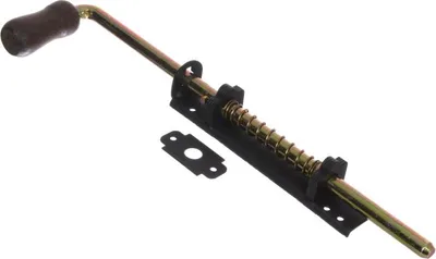 Produktbild von NAJDER Universal Bolzenriegel 380 mm Schwarz Federriegel Grendelriegel pulverbeschichtet Qualität (380 mm)