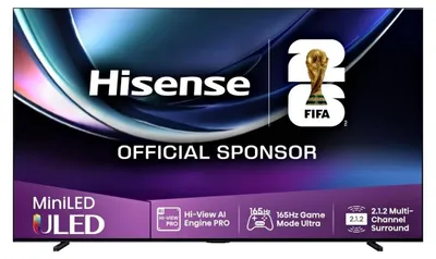 Image de Hisense 100U7Q PRO TV 2,54 m (100") 4K Ultra HD Smart TV Wifi Noir