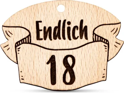 Produktbild von Anhänger Geburtstag 18