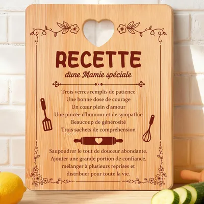 Produktbild von Schneidebrett aus natürlichem Bambus, rechteckig, 30x20 cm, für die Küche