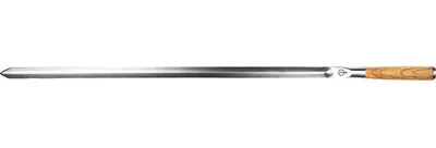 Imagen del producto de Brocheta de 70 cm - pincho para carne a la parrilla con mango de madera - forjado