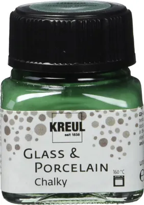 Produktbild von KREUL Glas- und Porzellanfarbe Chalky Cottage Green 20 ml im Glas
