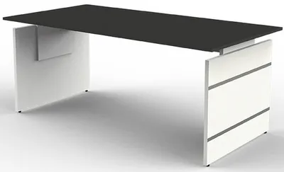 Zdjęcie produktu dla Biurko Form 4 z ręczną regulacją wysokości, antracyt, wymiary blatu: 180 x 80 cm