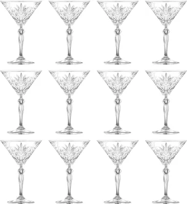 Produktbild von RCR Crystal Melodia Martini-Gläser – 210 ml – 12 Stück