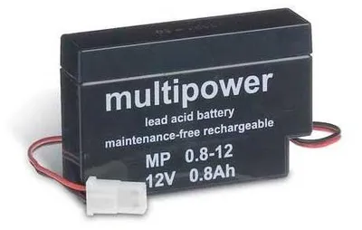 Produktbild von Multipower Bleiakku MP0,8-12AMP - 12V 0,8Ah AMP Stecker