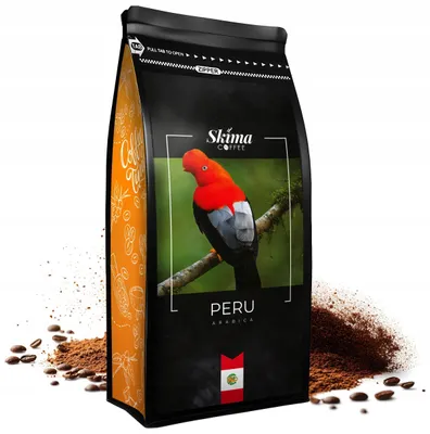 Obrázok produktu pre Mletá káva 500 g PERU 100% Arabica čerstvo pražená SkimaCoffee + podtácka