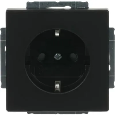 Produktbild von Busch-Jaeger 20 EUCKS-885, CEE 7/3, 2P+E, Schwarz, 250 V, 16 A, 71 mm