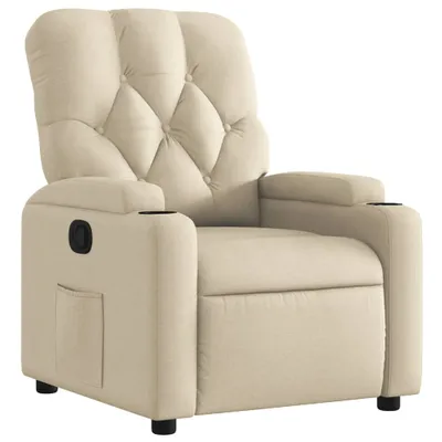 Produktbild von vidaXL Relaxsessel Creme Stoff