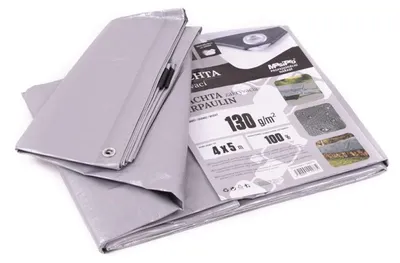 Obrázok produktu pre Plachta 130g ŠEDÁ 4x5m