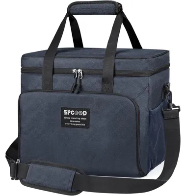 Productafbeelding van Koeltas 20 liter, geïsoleerd, opvouwbaar, blauw, met meerdere vakken