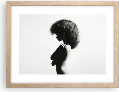 Produktbild von Gerahmtes Poster - Rahmen in heller Eiche - Frau Nacktheit Körper - 40x30 cm - Wand Bild - Wanddeko - Wandbilder - Kunstposter - Wandposter - Bilderrahmen - Bilder - Kunstdruck - P2NAA40x30-4946