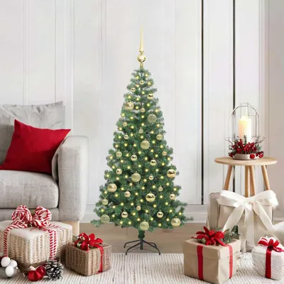 Zdjęcie produktu dla Maison Exclusive – choinka bożonarodzeniowa z 150 diodami LED i stojakiem, zielona, 120 cm, PVC