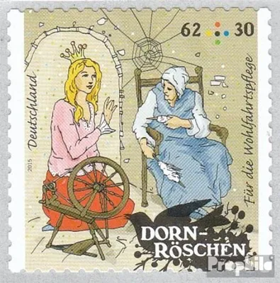 Produktbild von Briefmarken BRD (BR.Deutschland) 2015 Mi 3136 (kompl.Ausg.) selbstklebende Ausgabe postfrisch Grimms Märchen: Dornröschen