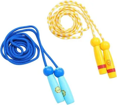 Productafbeelding van Springtouwen Kinderen - Fitness Touw - Cardio Fitness - Verstelbare Lengte - 220 cm - Kleurrijk