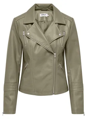 Produktbild von ONLY Damen Onlgemma Faux Leather Biker OTW Noos, Mermaid, Numeric_34