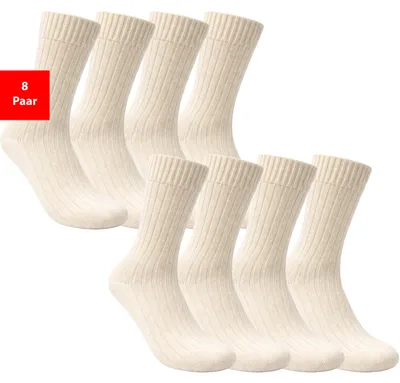 Produktbild von Komfortsocken 4–12 Paar Classic Rib Baumwollsocken 100% Baumwolle - 39-42 8 Paar