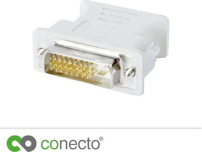 Produktbild von Analoger Monitoradapter DVI-D-Stecker VGA-Kupplung (24+1-polig männlich/15-polig weiblich)