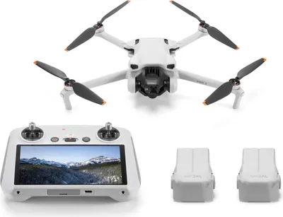 Obrázok produktu pre DJI Mini 3 Fly More Combo & RC - 4 Rotoren - 12 MP - 3840 x 2160 Pixel - 10,55 m/s - 2453 mAh - Grau