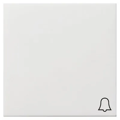 Produktbild von GIRA 0286112 Wippe Symbol Klingel Flächenschalter Reinweiß glänzend