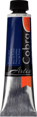 Image de Cobra Artist Peinture à l'huile miscible à l'eau Tube 40 ml Bleu de Prusse 508