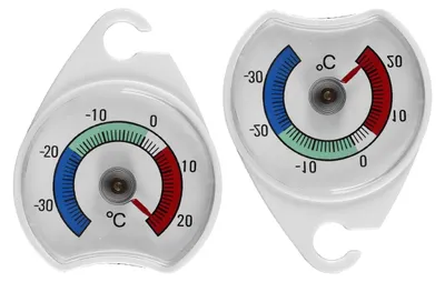 Kühlschrankthermometer 2er-Set, -30°C bis 20°C, hängend/stehend
