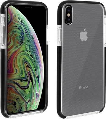 Produktbild von Altadif ALTCIPXSMAXSTRG, Cover, Apple, iPhone Xs Max, 16,5 cm (6.5"), Schwarz, Transparent