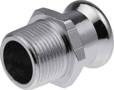 Produktbild von Verzinkter Stahlverbinder für Pressverbindungen, 88,9 mm Durchmesser, R3 Gewinde