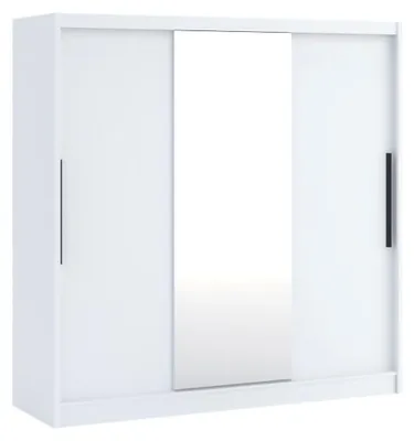 Produktbild von Lesitoto - Großer Kleiderschrank, 205x205h cm Weiß, 5 Regalböden