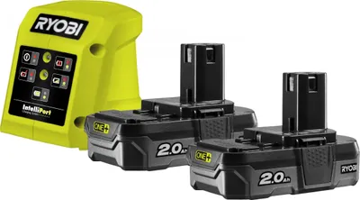 Produktbild von Ryobi RC18115-220 Starter-Set Lithium+ Akku inkl. Ladegerät 2x 2,0 Ah ONE+