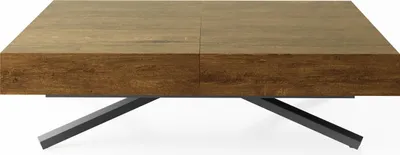 Produktbild von Couchtisch Höhenverstellbar und Ausziehbar Cavetta X - Wohnzimmertisch Esstisch Multifunktionstisch 120-200/80/27-76 cm Lefkas Eiche