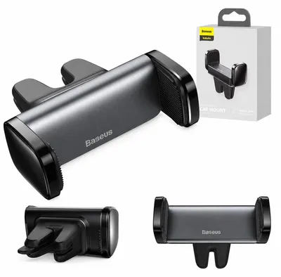 Zdjęcie produktu dla Baseus Steel Cannon, Telefon komórkowy/Smartfon, Uchwyt aktywny, Samochód, Czarny, Srebrny