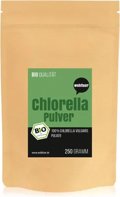 Produktbild von Wohltuer Chlorella Algen in Rohkostqualität 250g (PULVER)