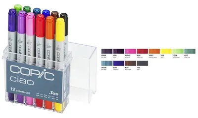 Obrázok produktu pre COPIC 22075312 COPIC Marker ciao, sada 12 ks