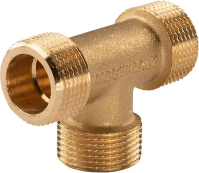 Produktbild von Messing Gewinde-Fitting T-Stück 3/4' AG - 3/4' AG - 3/4' AG (DN20) - schwere Ausführung