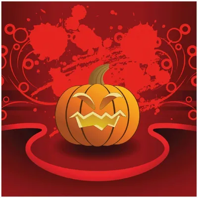 Produktbild von Wallario Premium Glasbild, freischwebende Optik, kräftige Farben, Größe 30 x 30 cm Motiv Geschnitzter Halloween-Kürbis im Comic Stil