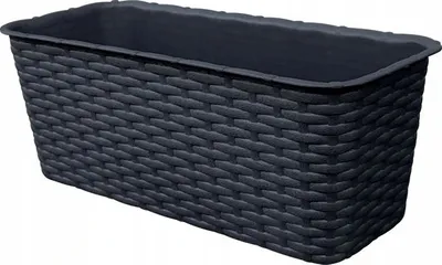 Produktbild von Balkonkasten anthrazit rattan 40 cm