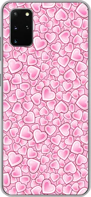 Produktbild von MuchoWow® Handyhülle Schutzhülle Hülle für Telefoonhoesje Samsung Galaxy S20 Plus Mädchen - Herzen - Rosa - Muster - Mädchen - Kind - Kinder Silikon Softcase Handy Hülle - Hartschale