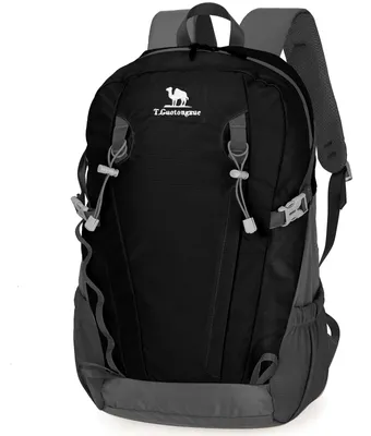 Produktbild von Wanderrucksack 30 l, wasserdicht, mit Diebstahlschutzfach, schwarz, für Camping